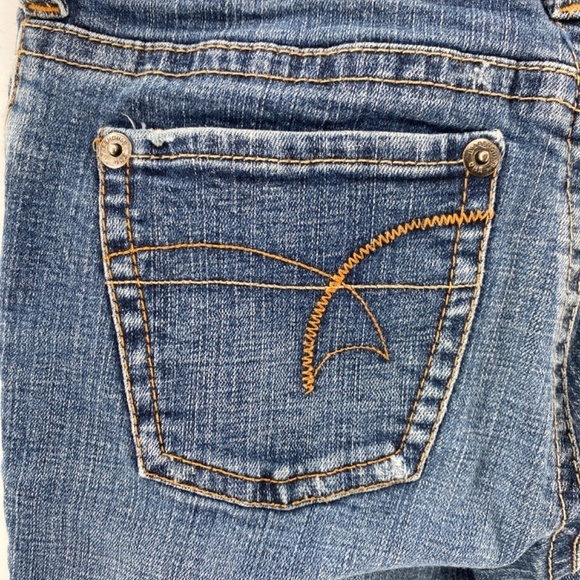 Warehouse One Jeans Women's Size 26 Mid Rise Flare Leg Blue Denim 5 Pocket - Picture 9 of 14